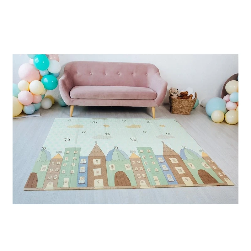 Детски килим за игра MalPlay, Приятели, 150 х 180 х 1