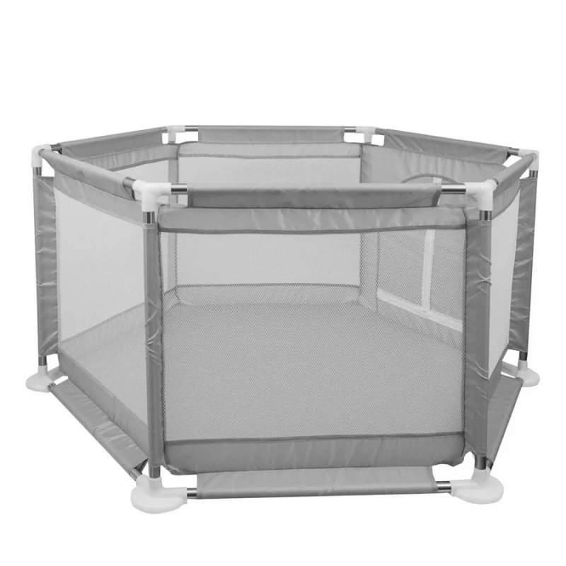 Детска Кошара За Игра JANSHOP, 125 х 110 х 64 см, Сив цвят