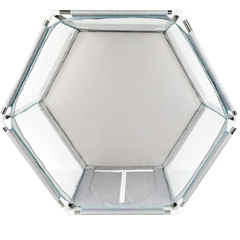 Детска Кошара За Игра JANSHOP, 125 х 110 х 64 см, Сив цвят