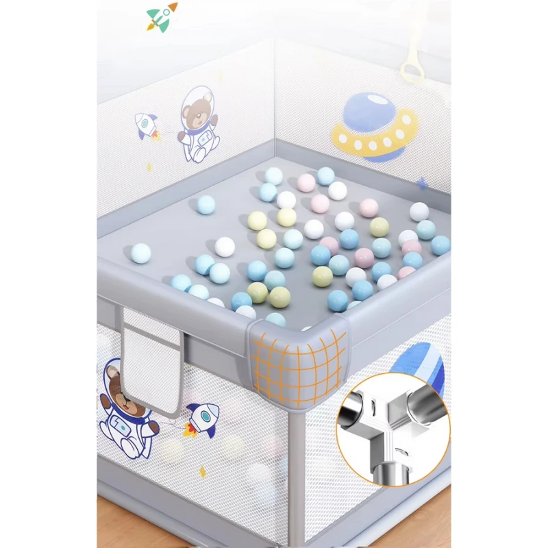 Детска Кошара За Игра Мече В Космоса, 120 х 180 см