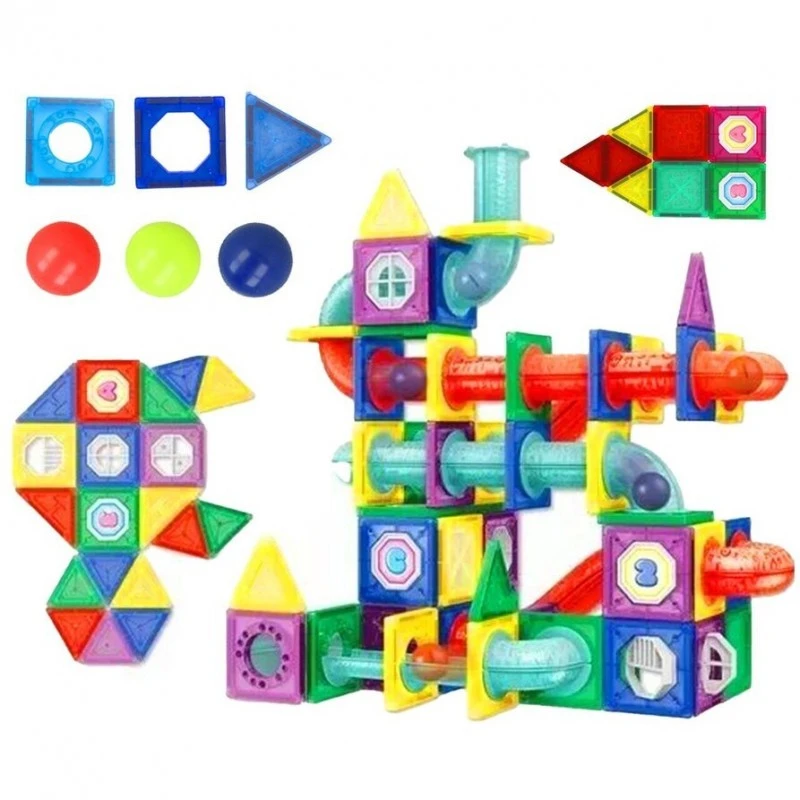 Магнитен конструктор MalPlay Magnet Blocks, 148 части