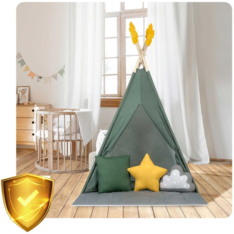 Детска палатка за игра Ricokids в зелено