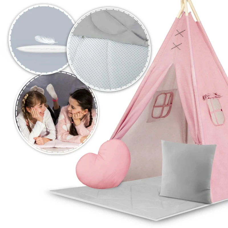 Детска палатка за игра Ricokids в розово