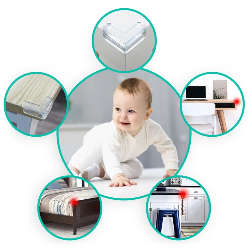 Силиконови протектори за ъгли Ricokids, 10 броя