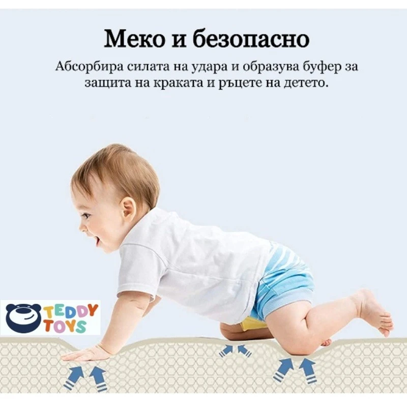 Килим за игра Весели динозаври, Китове, Ricokids, 180х200