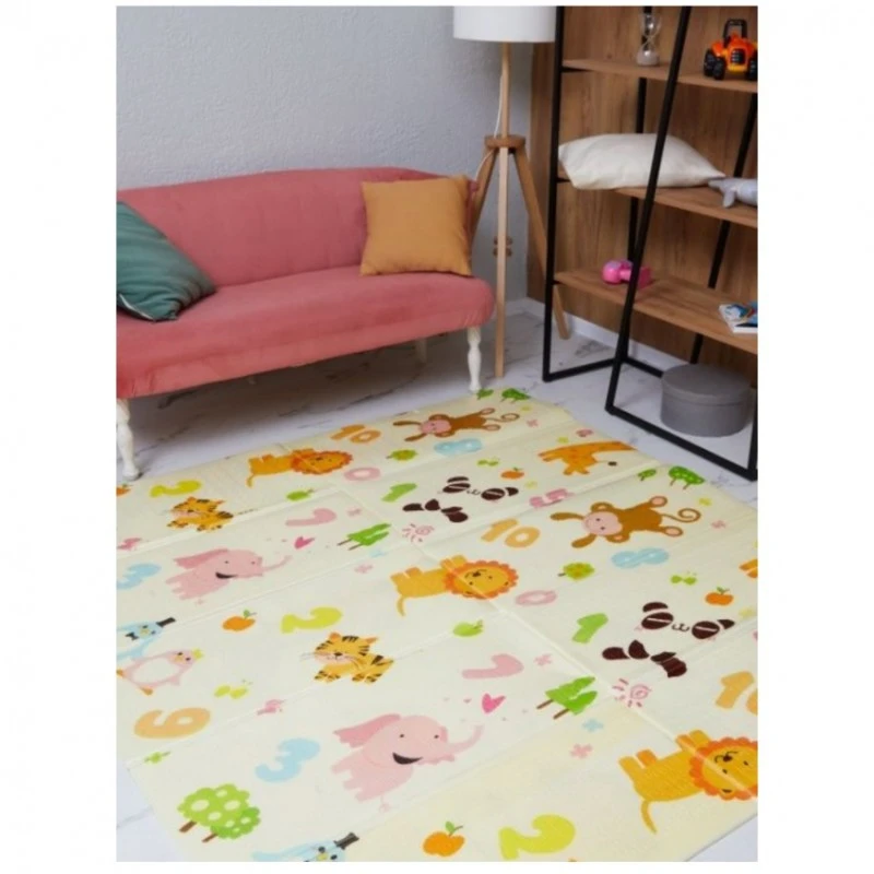 Детски килим Ricokids Весели животни/ Жирафче, 180 х 200 х 1