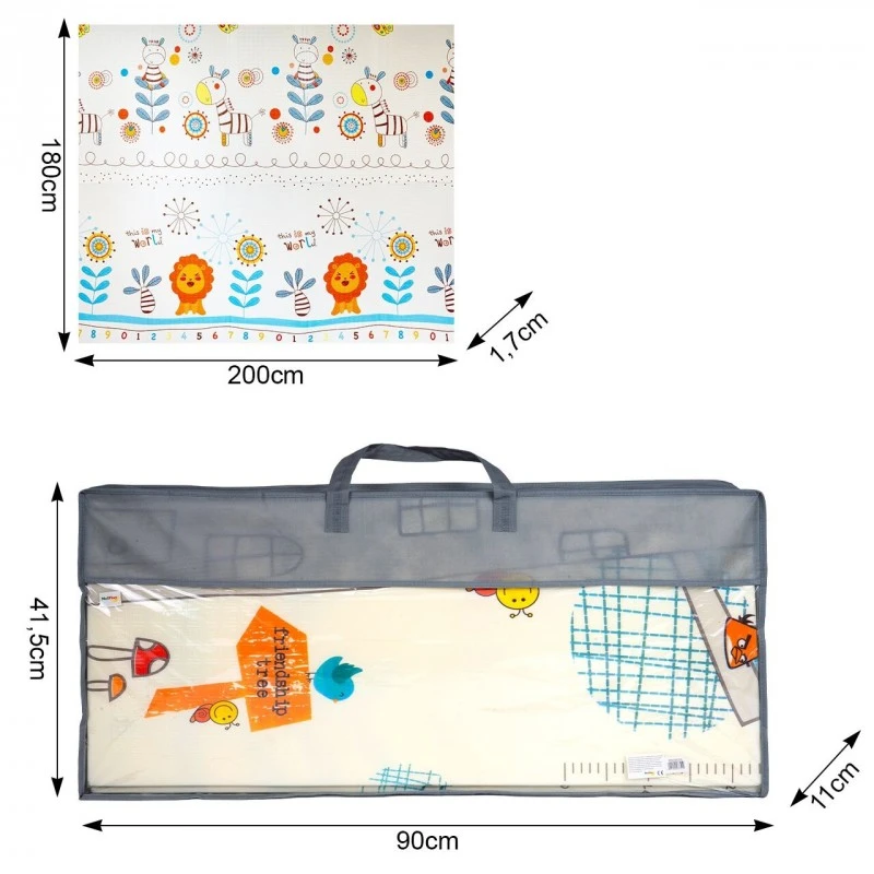 Детски килим MalPlay, Весело настроение, 180 х 200 х 1