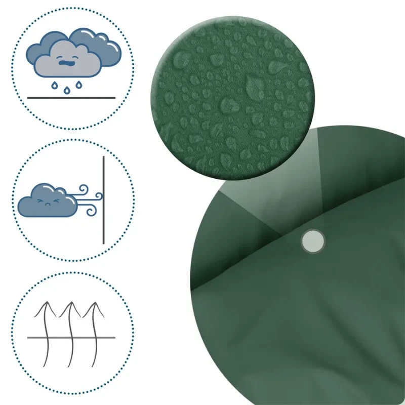 Чувалче за количка Ricokids, Зелен, 95 х 48 cm