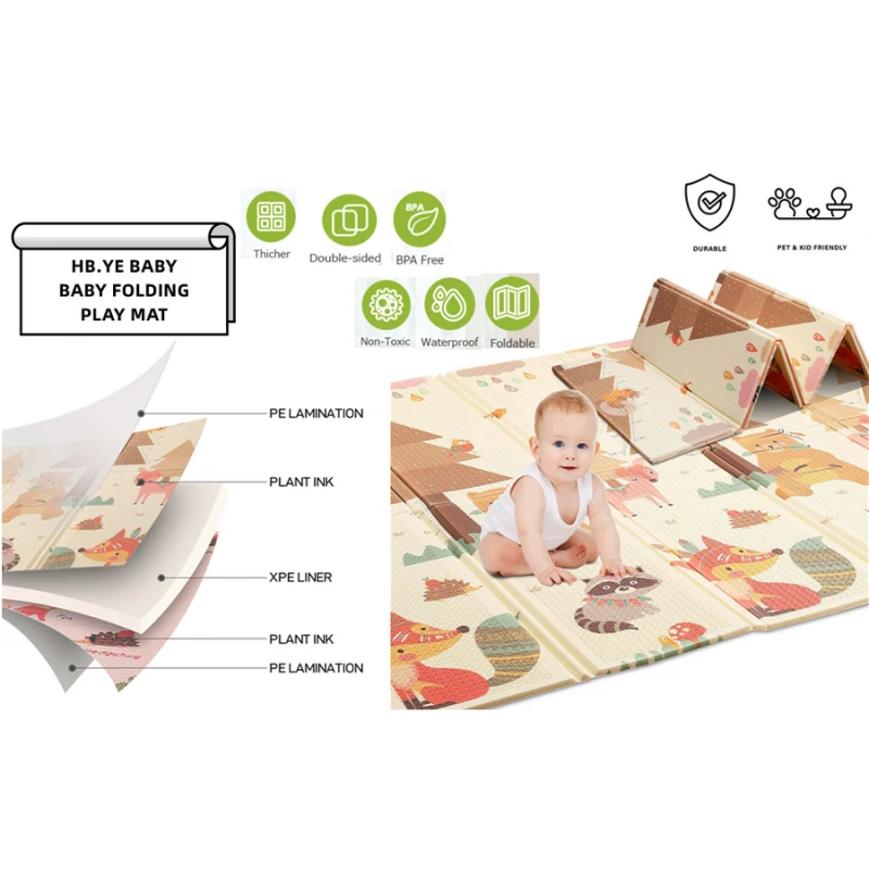 Детски килим за игра Ricokids, Цирк в гората, 180 х 200 х 1