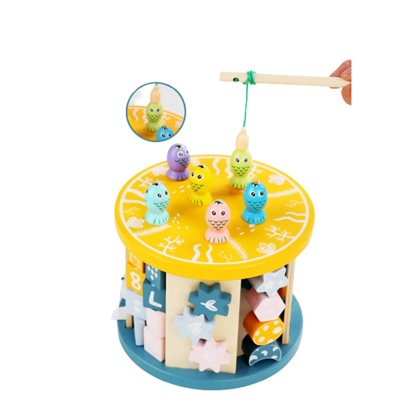 Дидактически куб с 11 активности, Многоцветен, Образователен, Детски