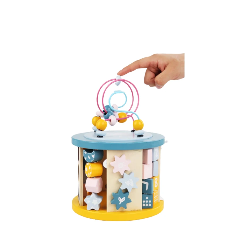 Дидактически куб с 11 активности, Многоцветен, Образователен, Детски