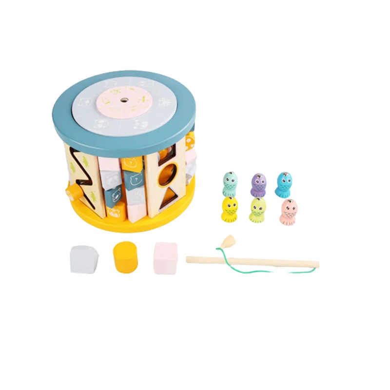 Дидактически куб с 11 активности, Многоцветен, Образователен, Детски