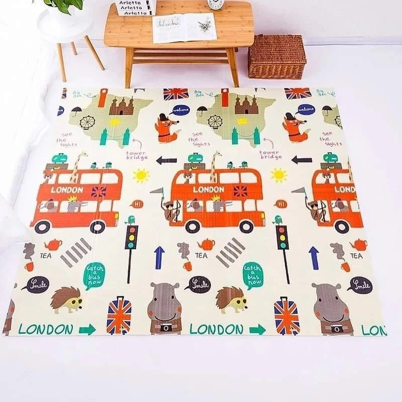 Детски килим за игра Ricokids, Горски животни, Лондон, 180 х 200 х 1