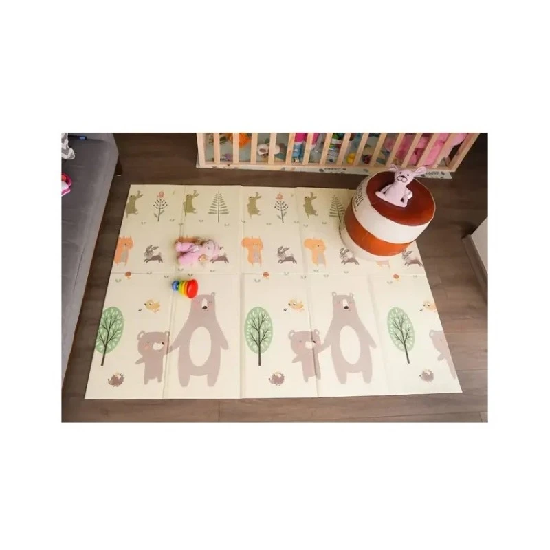 Детски килим за игра Ricokids, Горски животни, Лондон, 180 х 200 х 1