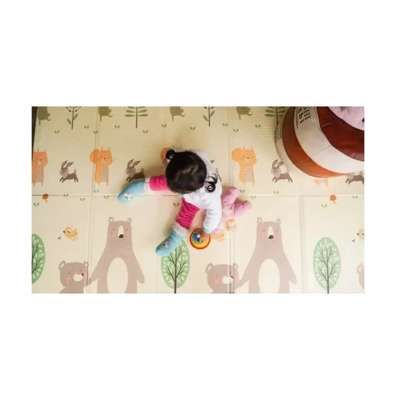 Детски килим за игра Ricokids, Горски животни, Лондон, 180 х 200 х 1