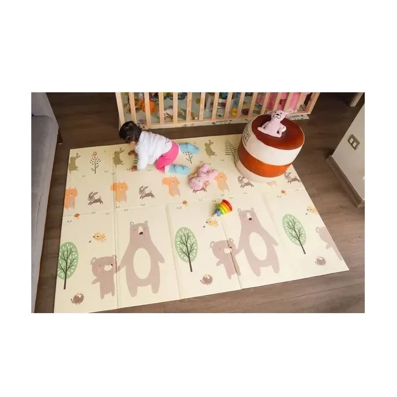 Детски килим за игра Ricokids, Горски животни, Лондон, 180 х 200 х 1