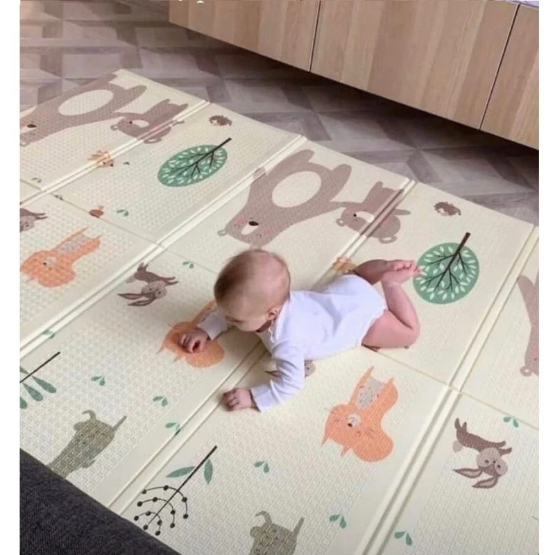 Детски килим за игра Ricokids, Горски животни, Лондон, 180 х 200 х 1