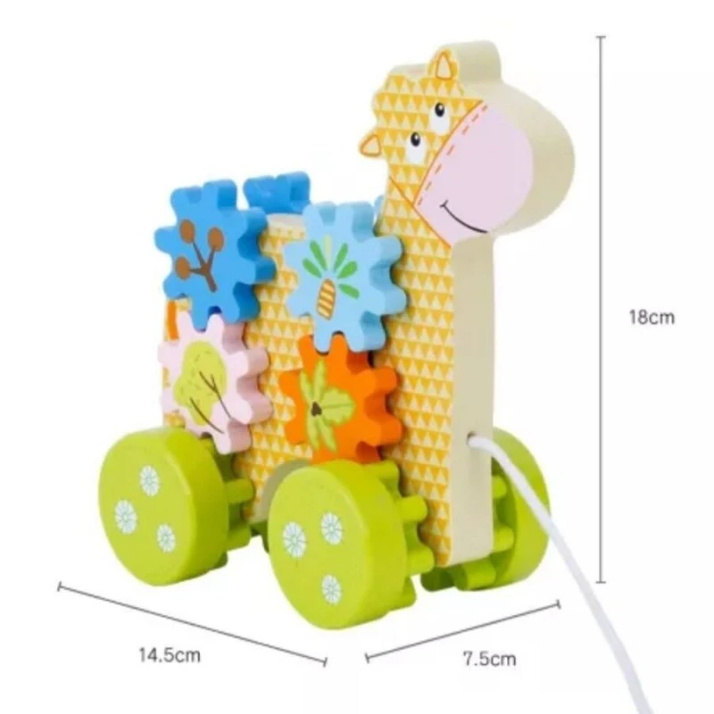 Играчка за дърпане MalPlay, Кравичка