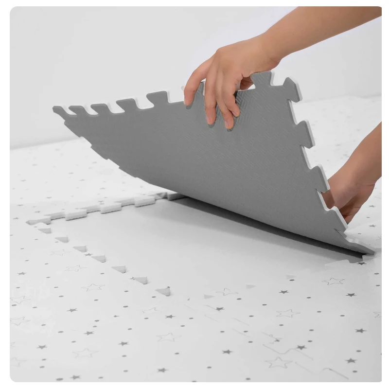 Детски килим Ricokids Пъзел, Звезди, 150 х 150 х 1 см