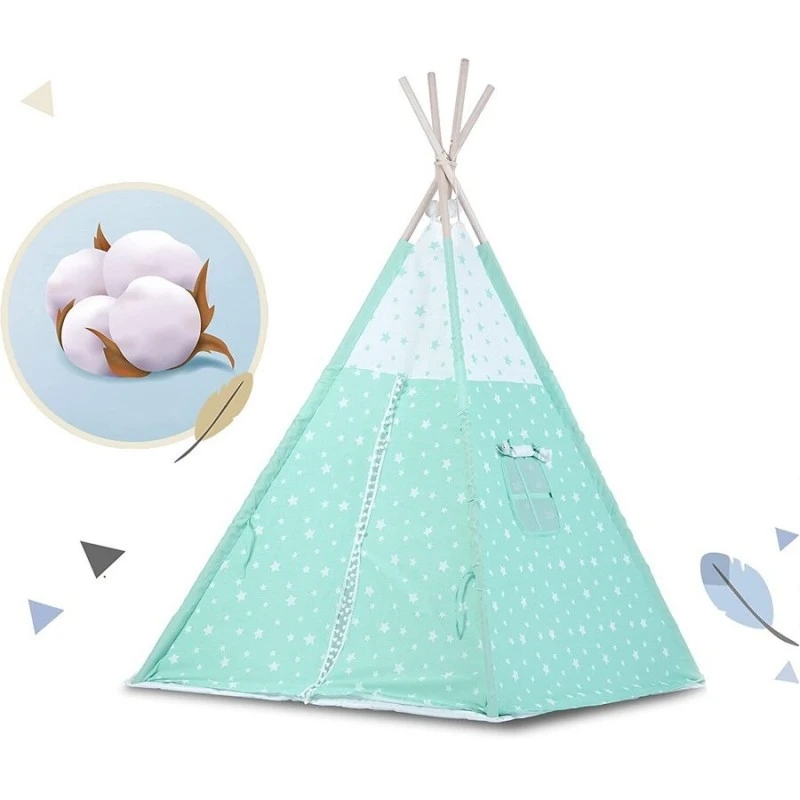 Детска палатка за игра Ricokids Модел Иглу, Цвят Мента