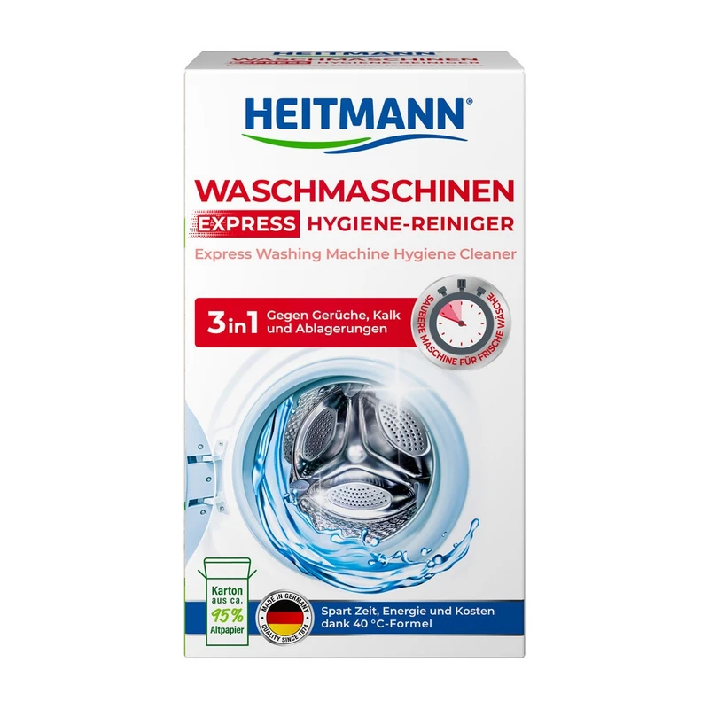 Препарат за експресно почистване на перални машини HEITMANN, 250 г