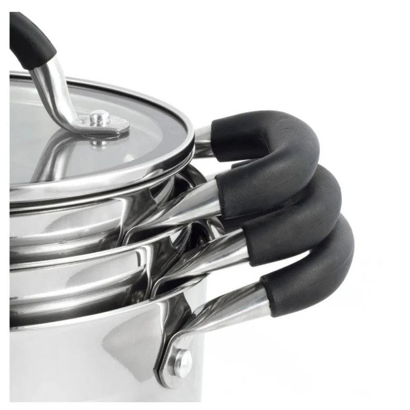 Комплект съдове за готвене Kamille KM-5752, инокс