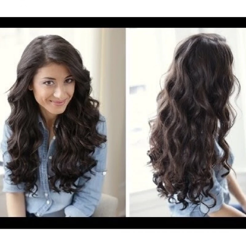 Професионална Маша за Коса OTTO с 5 приставки, LED дисплей, Керамика, Черен/ Златист