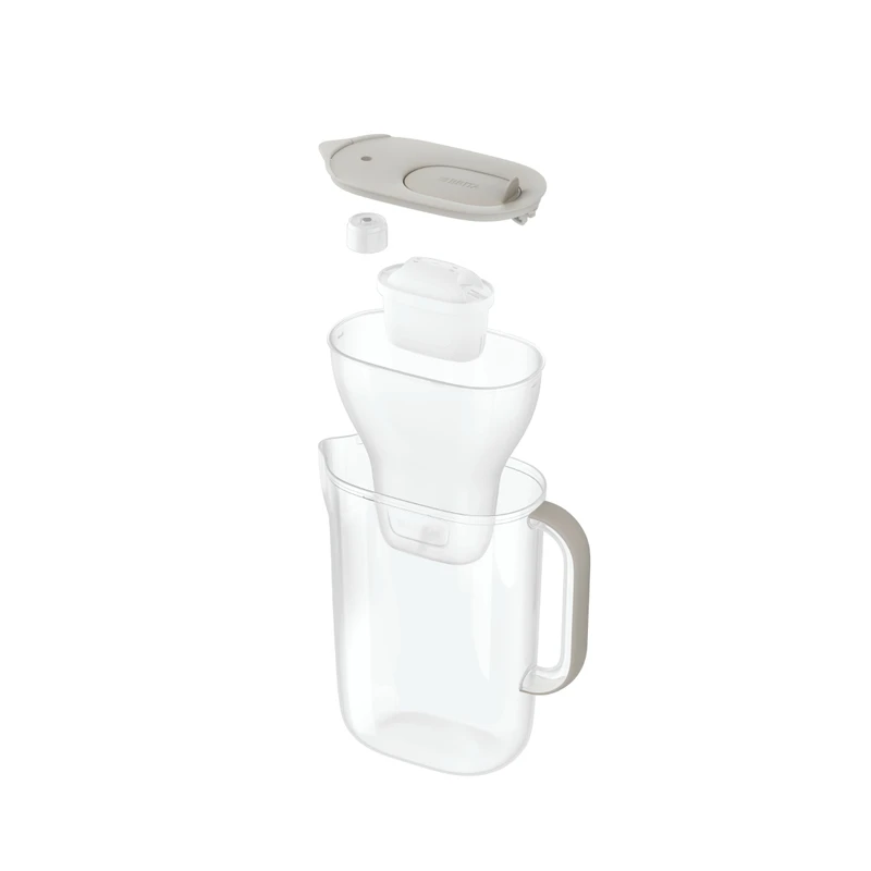 BRITA Style Essential XL LED 3.6 л Филтрираща кана за вода в пясъчно с филтър Макстра Про
