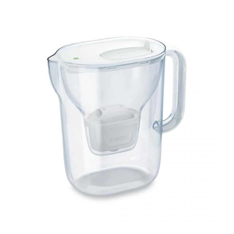 BRITA Style Essential XL LED 3.6 л Филтрираща кана за вода в бяло с филтър Макстра Про