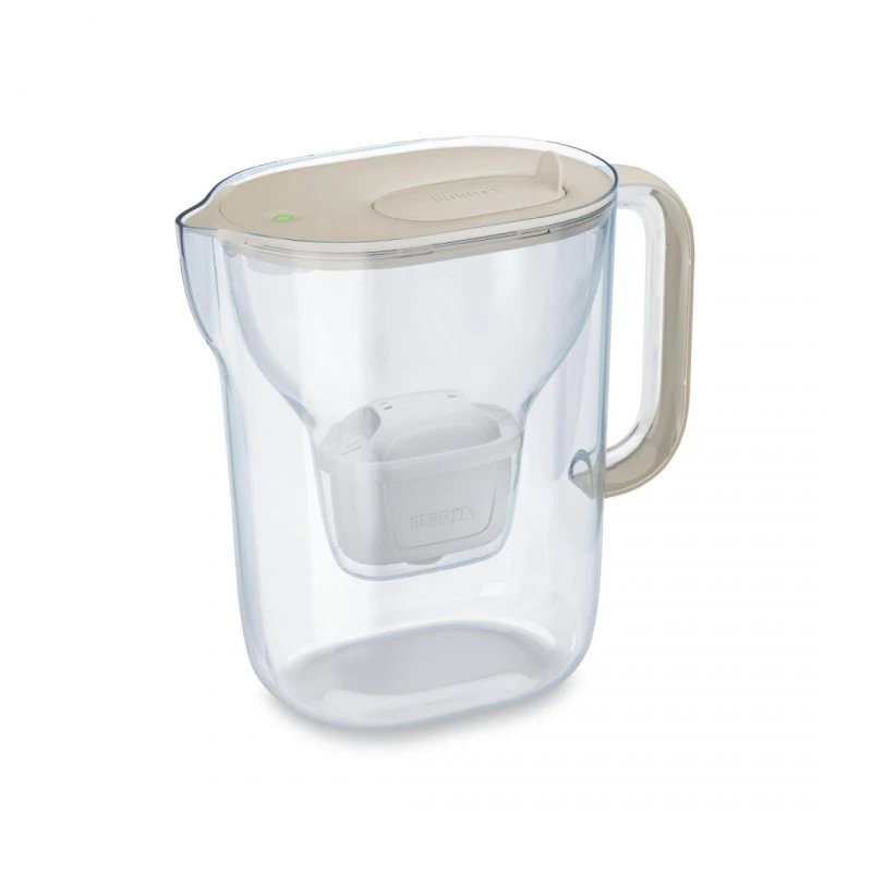 BRITA Style Essential XL LED 3.6 л Филтрираща кана за вода в пясъчно с филтър Макстра Про