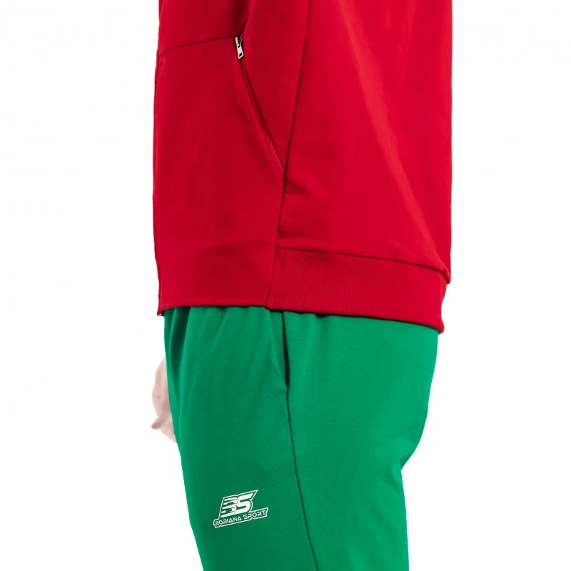 Спортен Екип България Памук BS в Червено XL