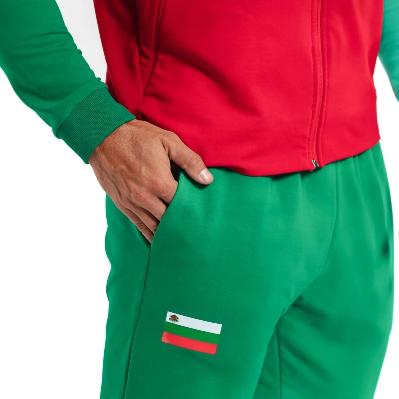 Спортен Екип България Памук BS в Червено XL