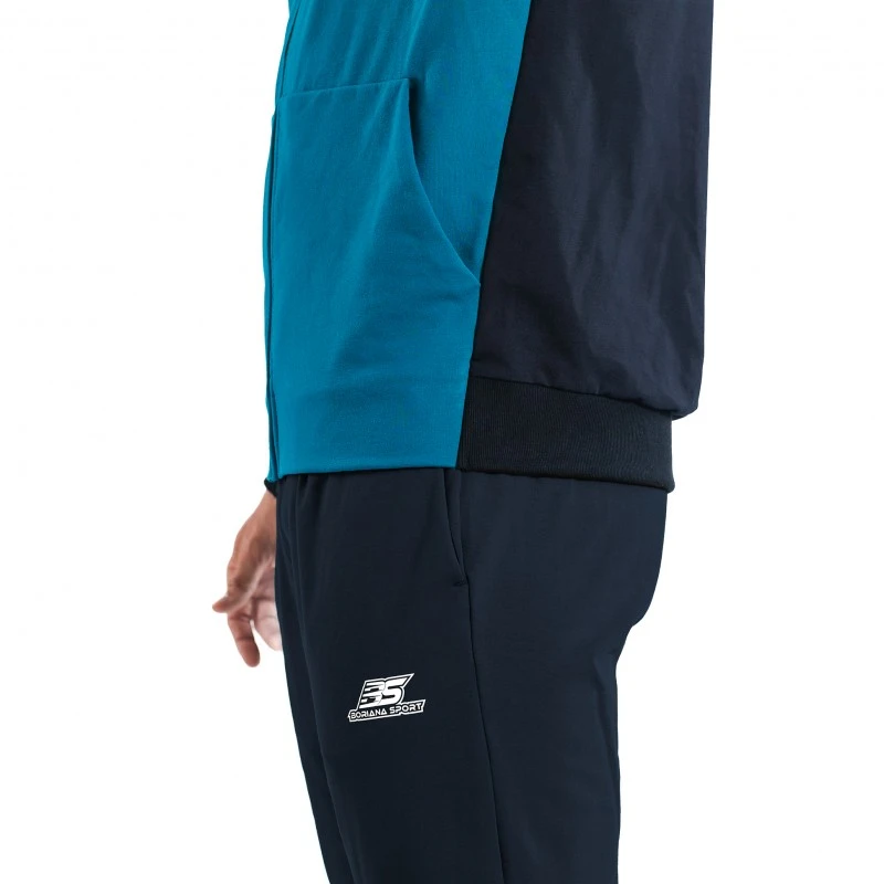 Спортен Екип Памук BS Тъмно Синьо с Петрол XXL