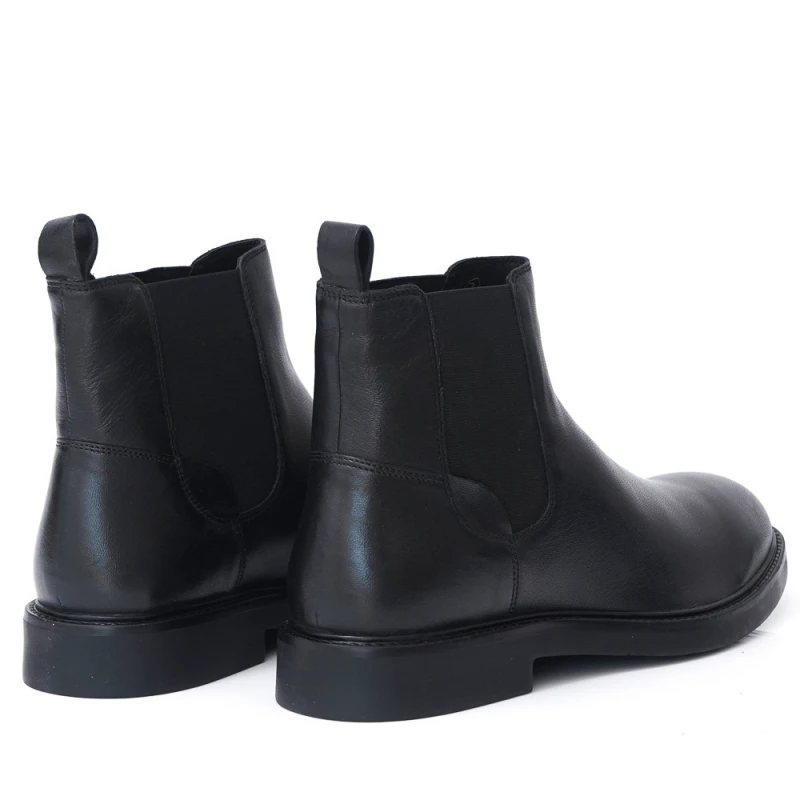 МЪЖКИ БОТИ ОТ ЕСТЕСТВЕНА КОЖА МОДЕЛ 22658 BLACK, Черен, Размер 41