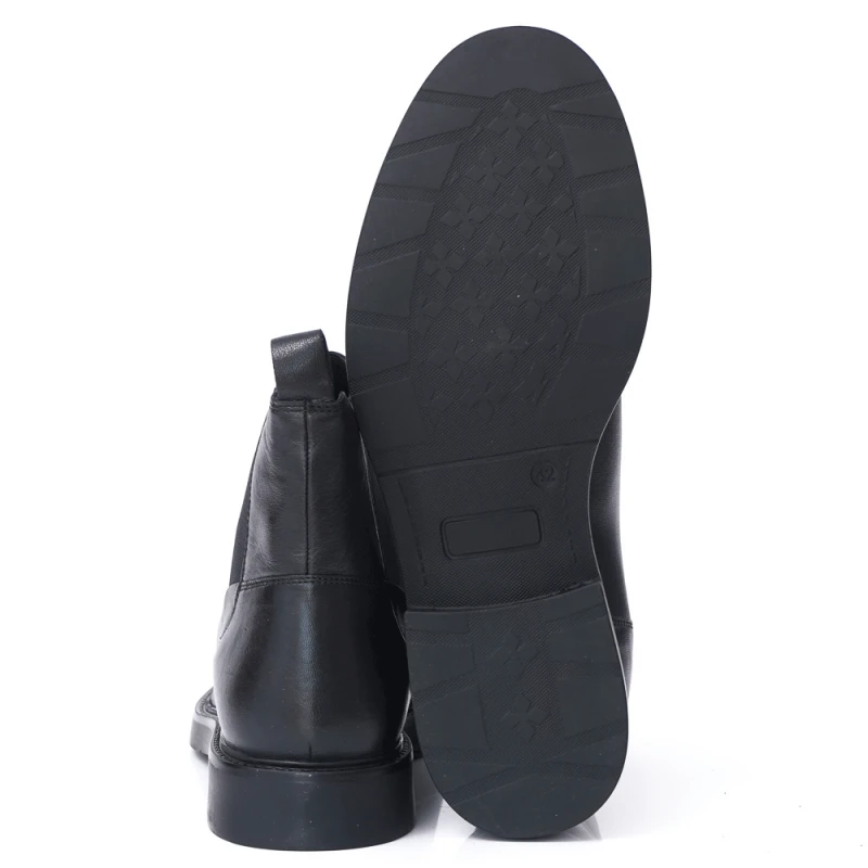 МЪЖКИ БОТИ ОТ ЕСТЕСТВЕНА КОЖА МОДЕЛ 22658 BLACK, Черен, Размер 41