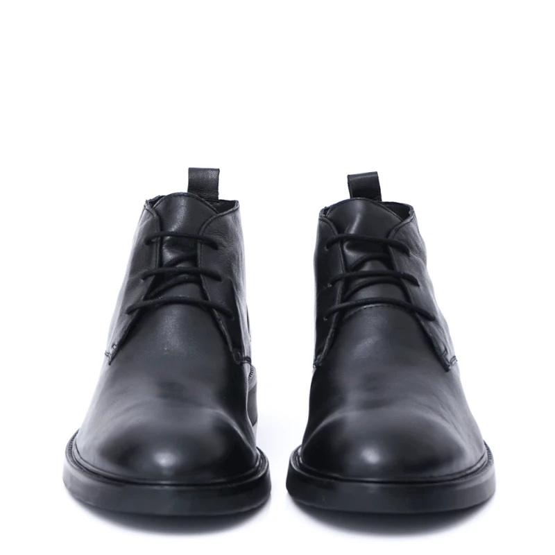 МЪЖКИ БОТИ ОТ ЕСТЕСТВЕНА КОЖА МОДЕЛ 22659 BLACK, Черен, Размер 45