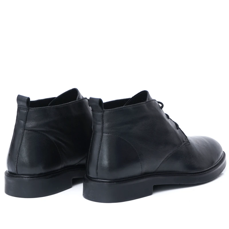 МЪЖКИ БОТИ ОТ ЕСТЕСТВЕНА КОЖА МОДЕЛ 22659 BLACK, Черен, Размер 45