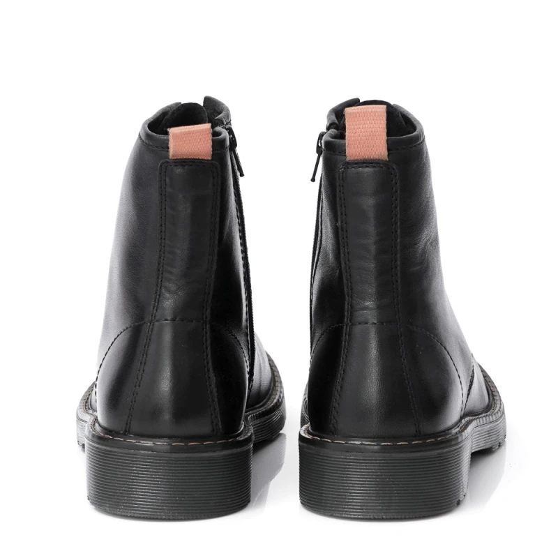 МЪЖКИ БОТИ ОТ ЕСТЕСТВЕНА КОЖА МОДЕЛ 22710 BLACK/OR, Черен, Размер 41