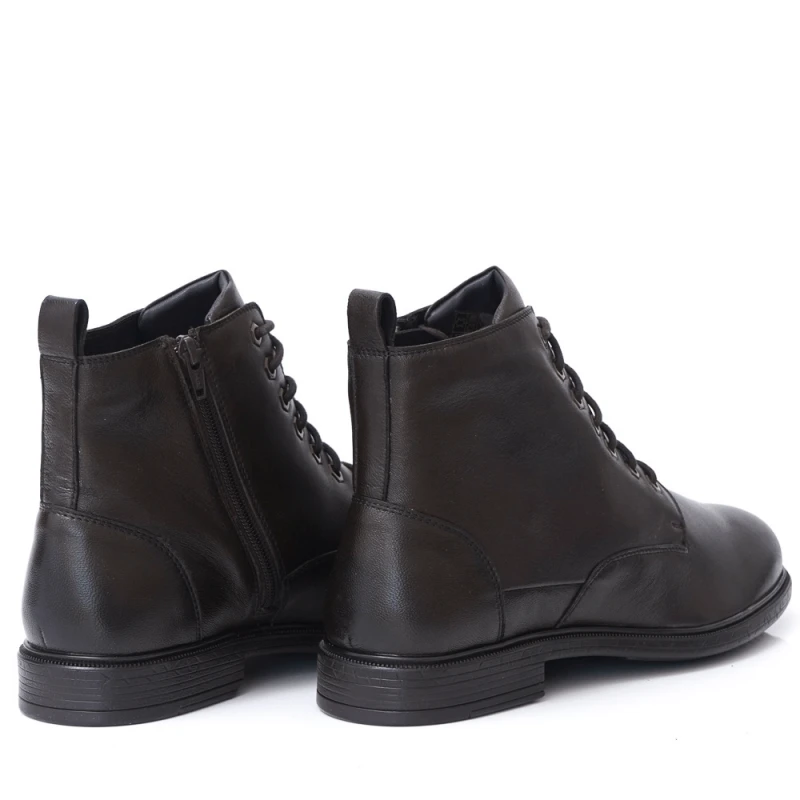 МЪЖКИ БОТИ ОТ ЕСТЕСТВЕНА КОЖА МОДЕЛ 22724 DK BROWN,  Кафяв, Размер 41