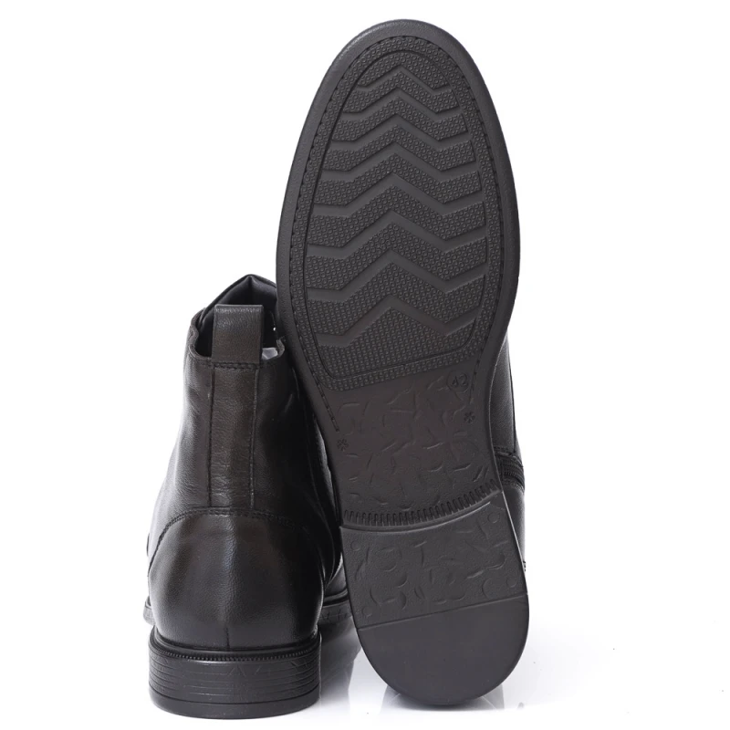 МЪЖКИ БОТИ ОТ ЕСТЕСТВЕНА КОЖА МОДЕЛ 22724 DK BROWN,  Кафяв, Размер 41