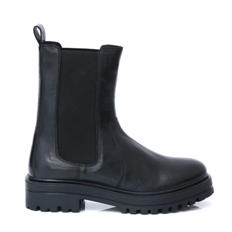 ДАМСКИ БОТИ ОТ ЕСТЕСТВЕНА КОЖА МОДЕЛ 22904 BLACK, Черен, Размер 41