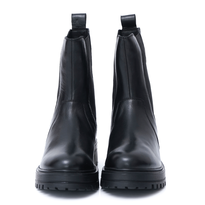 ДАМСКИ БОТИ ОТ ЕСТЕСТВЕНА КОЖА МОДЕЛ 22904 BLACK, Черен, Размер 41