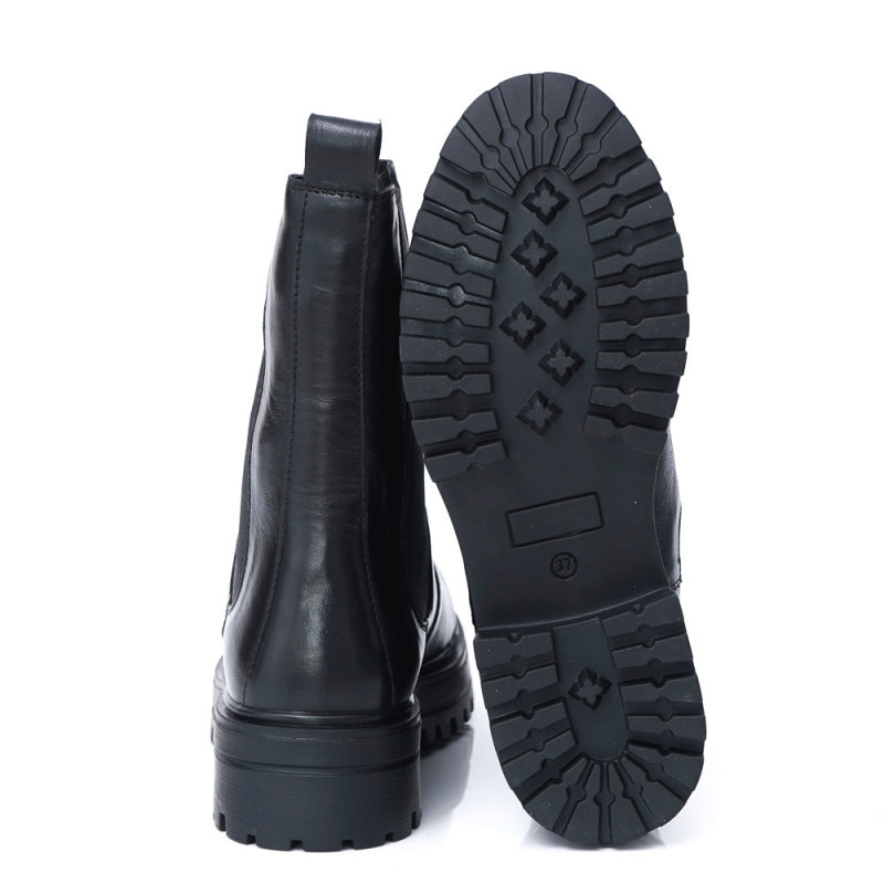 ДАМСКИ БОТИ ОТ ЕСТЕСТВЕНА КОЖА МОДЕЛ 22904 BLACK, Черен, Размер 41