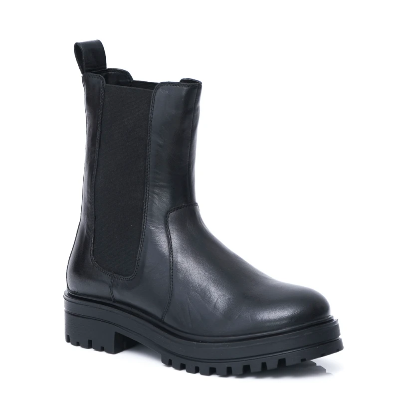 ДАМСКИ БОТИ ОТ ЕСТЕСТВЕНА КОЖА МОДЕЛ 22904 BLACK, Черен, Размер 41