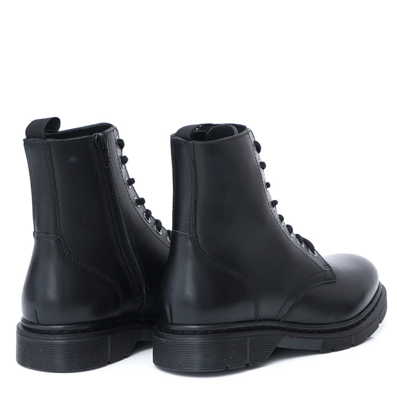 ДАМСКИ БОТИ ОТ ЕСТЕСТВЕНА КОЖА МОДЕЛ 294H26 BLACK, Черен, Размер 41