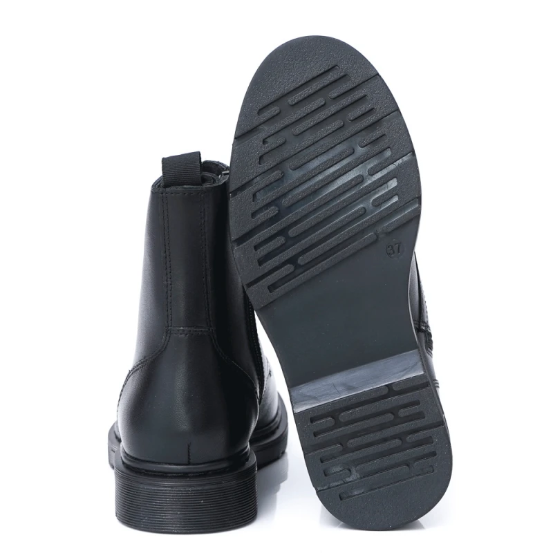 ДАМСКИ БОТИ ОТ ЕСТЕСТВЕНА КОЖА МОДЕЛ 294H26 BLACK, Черен, Размер 41