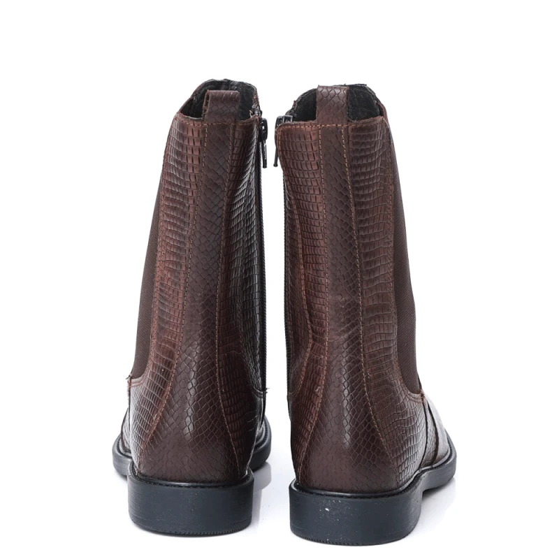 ДАМСКИ БОТИ ОТ ЕСТЕСТВЕНА КОЖА МОДЕЛ 398H06 MORELLO, Кафяв, Размер 36