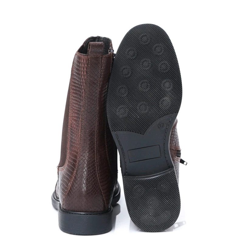 ДАМСКИ БОТИ ОТ ЕСТЕСТВЕНА КОЖА МОДЕЛ 398H06 MORELLO, Кафяв, Размер 36