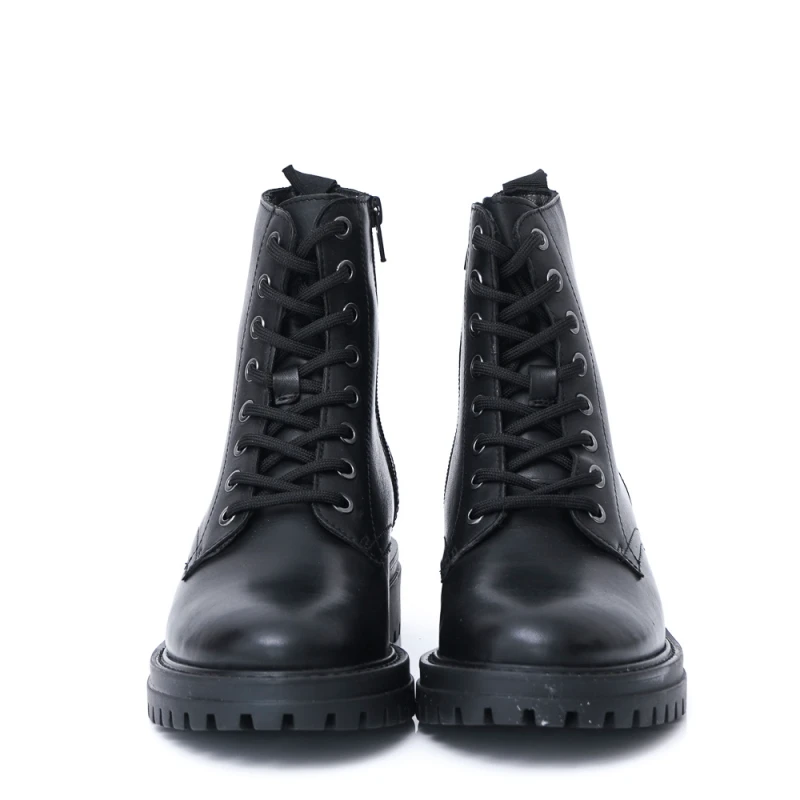 ДАМСКИ БОТИ ОТ ЕСТЕСТВЕНА КОЖА МОДЕЛ 450H01 BLACK, Черен, Размер 39