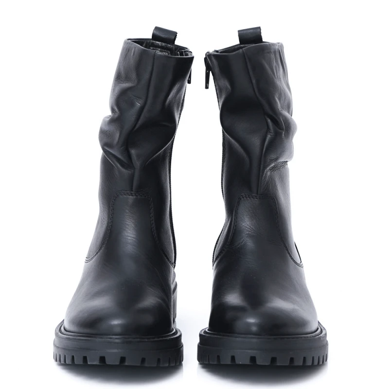 ДАМСКИ БОТИ ОТ ЕСТЕСТВЕНА КОЖА МОДЕЛ 450H05 BLACK, Черен, Размер 37